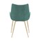 Armen Living Avery Teal Fabric Dining Room Chair with Gold Legs LCAVCHTEAL - alternate 4